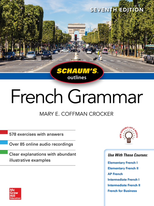 Imagen de portada para Schaum's Outline of French Grammar